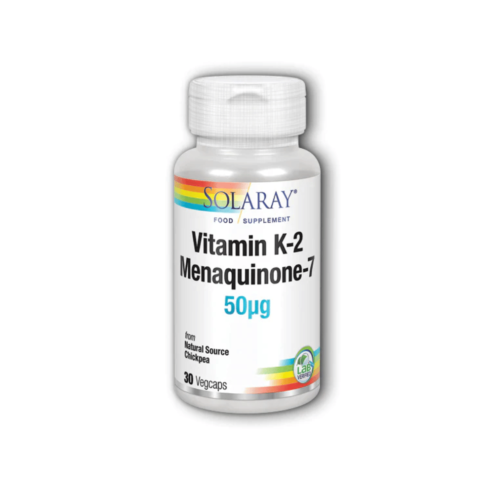 Solaray Vitamin K 2 Menaquinone 7 50mcg 30Caps Lillys Pharmacy