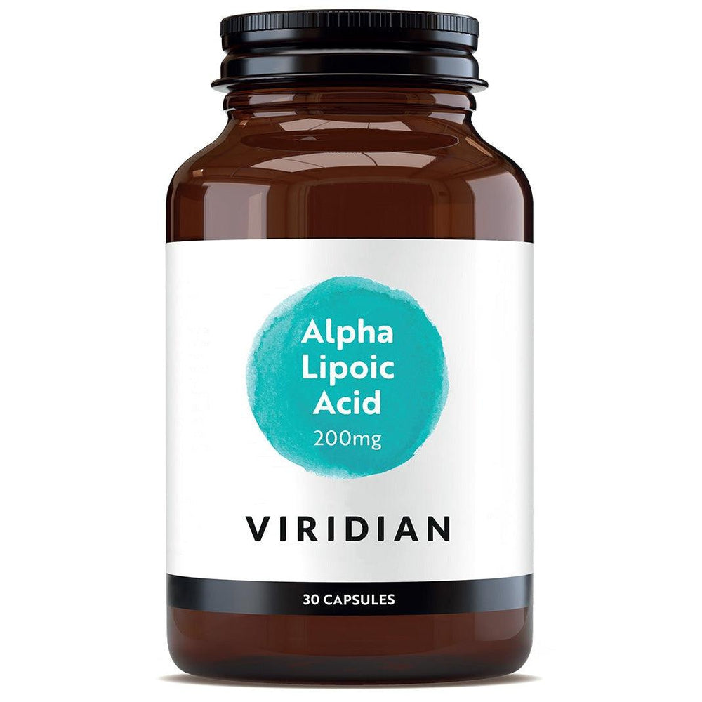 Viridian Alpha Lipoic Acid 200mg 30 Veg Caps Lillys Pharmacy