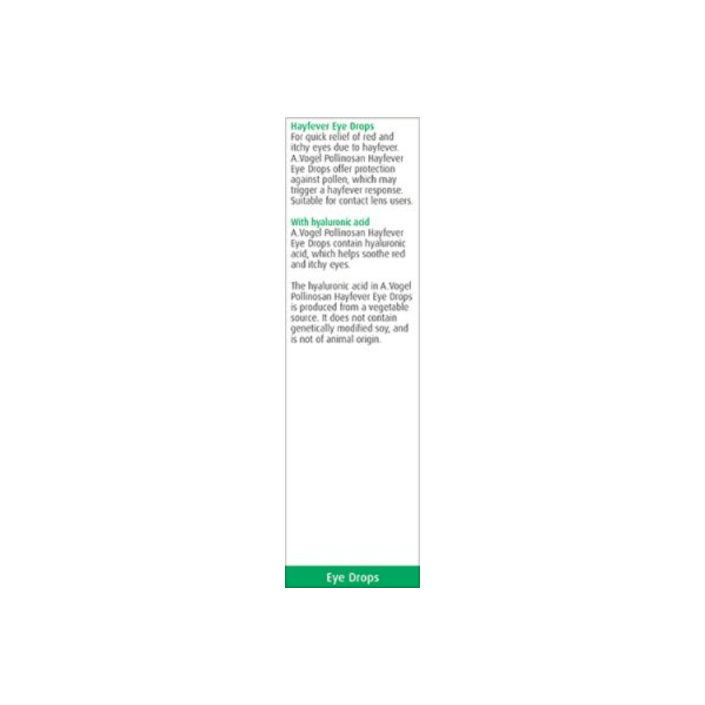 A.Vogel Pollinosan Hayfever Eye Drops 10ml- Lillys Pharmacy and Health Store