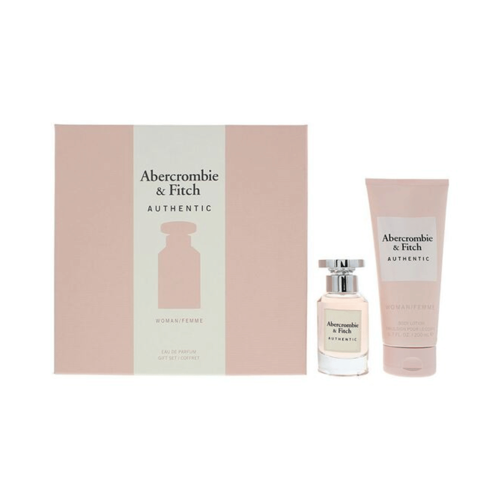 Abercrombie & Fitch Authentic Ladies 50ml 2pc Gift Set- Lillys Pharmacy and Health Store