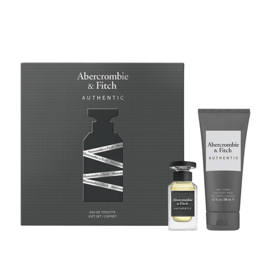 Abercrombie & Fitch Authentic Mens 50ml 2pc Gift Set- Lillys Pharmacy and Health Store