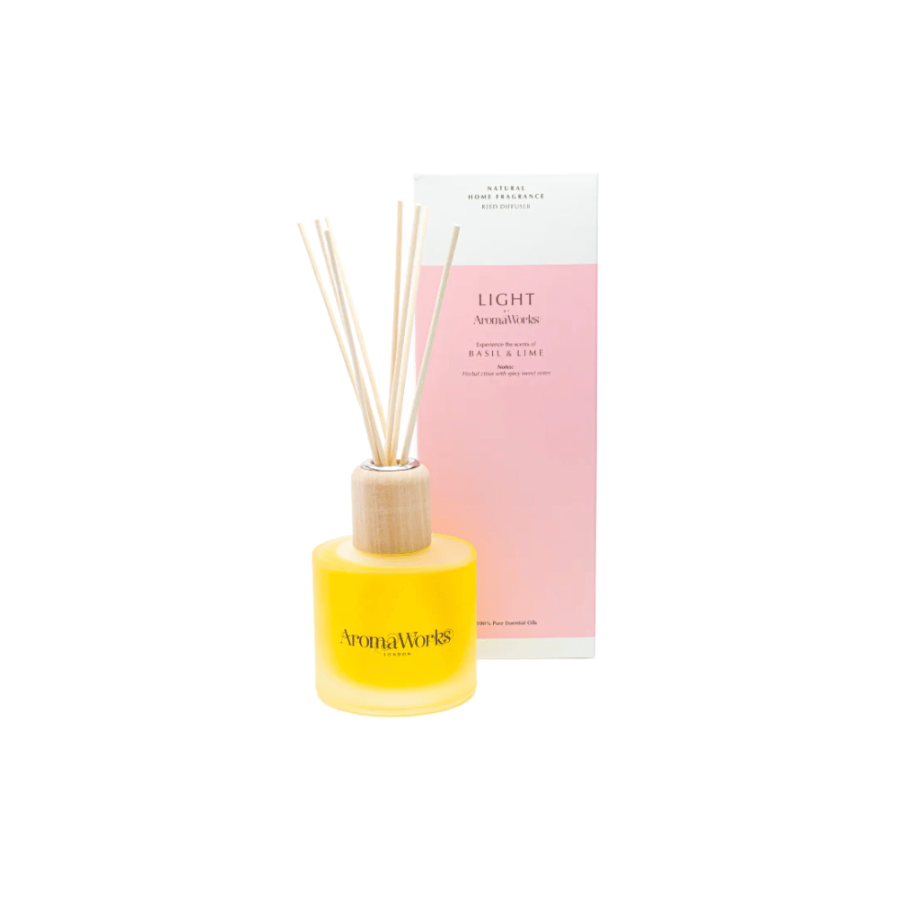 AromaWorks Basil & Lime Reed Diffuser 100ml- Lillys Pharmacy and Health Store