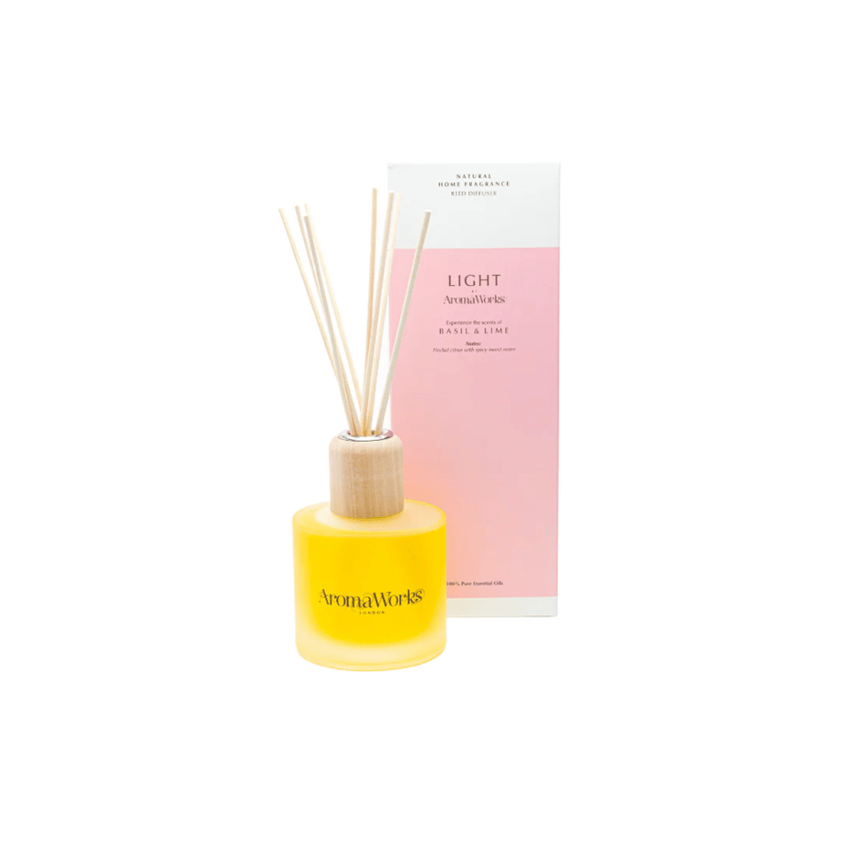 AromaWorks Basil & Lime Reed Diffuser 100ml- Lillys Pharmacy and Health Store