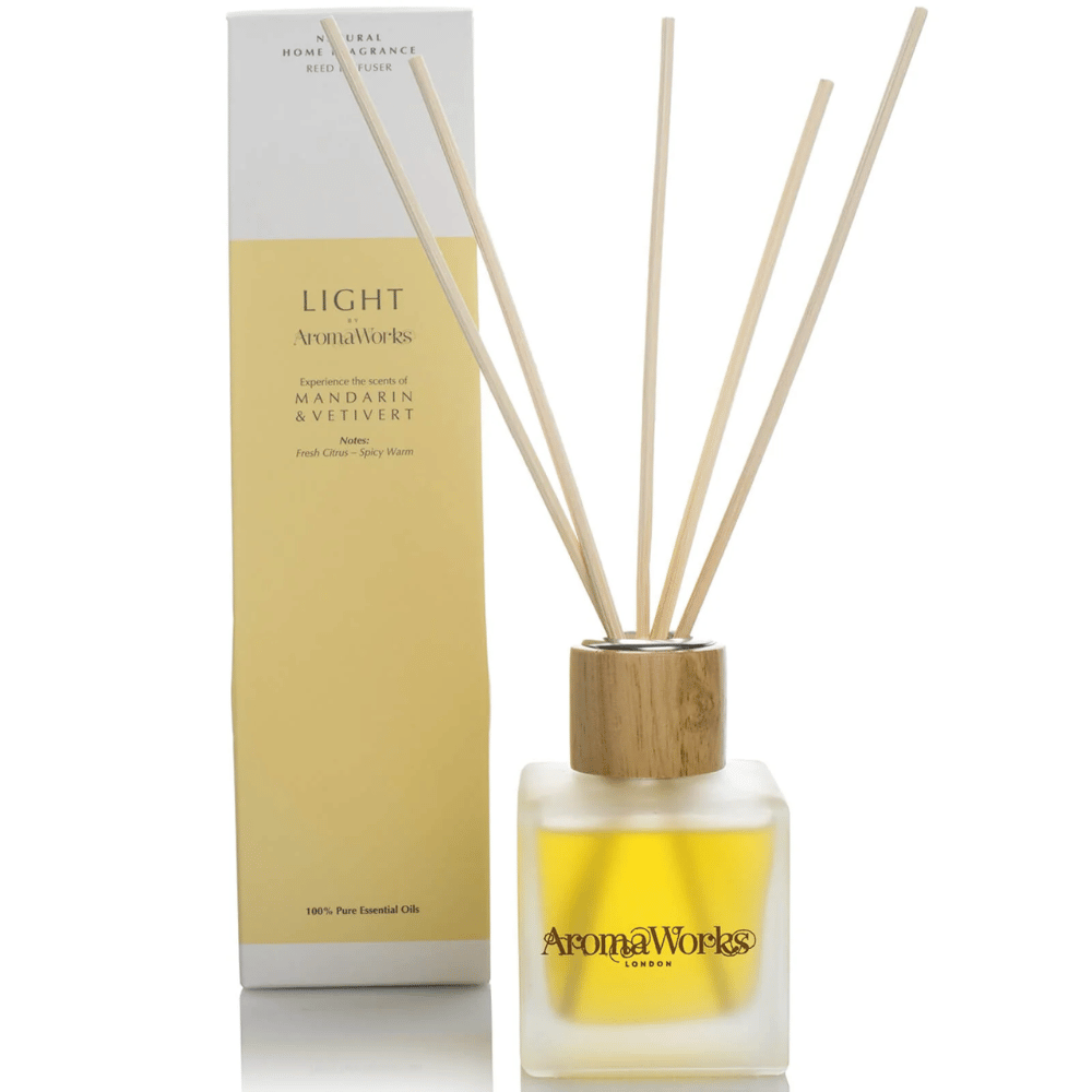 AromaWorks Light Range - Mandarin & Vetivert Reed Diffuser 100ml- Lillys Pharmacy and Health Store