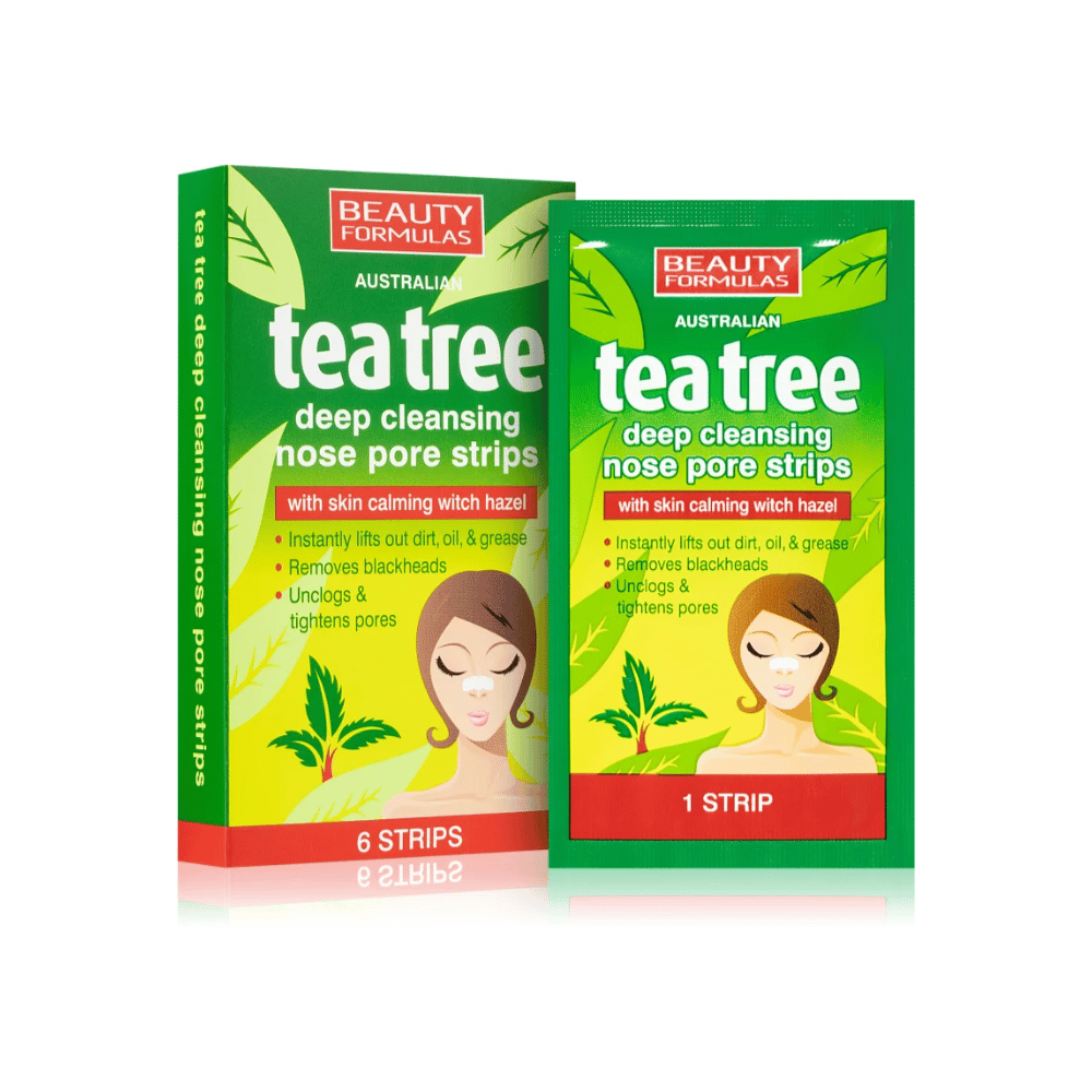 Beauty Formulas Tea Tree Deep Cleansing Nose Pore Strips- Lillys Pharmacy and Health Store