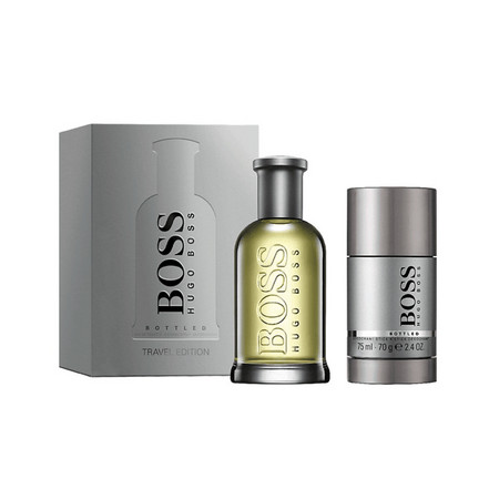 Boss Bottled (Grey) 100ml 2pc Gift Set- Lillys Pharmacy and Health Store