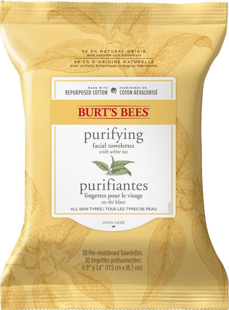 Burts Bees White Tea Facial Wipes 30 wipes- Lillys Pharmacy and Health Store