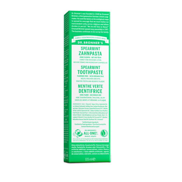 Dr. Bronner's All-One Toothpaste - Spearmint - 5oz- Lillys Pharmacy and Health Store