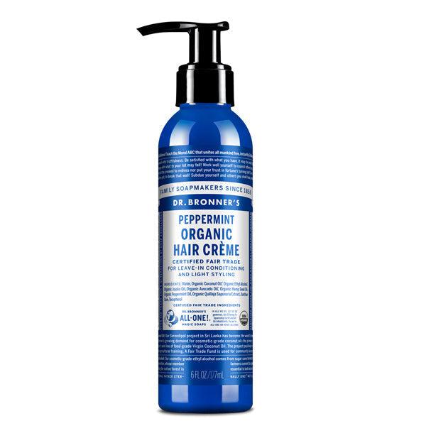 Dr. Bronner's Organic Hair Creme - Peppermint - 6oz