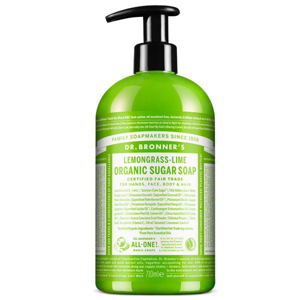 Dr. Bronner's Organic Sugar Soap - Lemongrass Lime