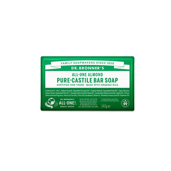 Dr. Bronner's Pure-Castile Bar Soap - Almond -140g