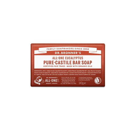 Dr. Bronner's Pure-Castile Bar Soap - Eucalyptus - 140g