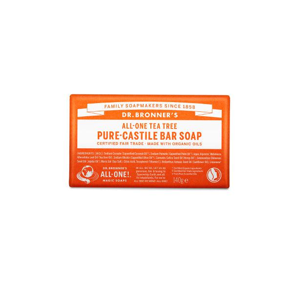 Dr. Bronner's Pure-Castile Bar Soap - Tea Tree - 140g