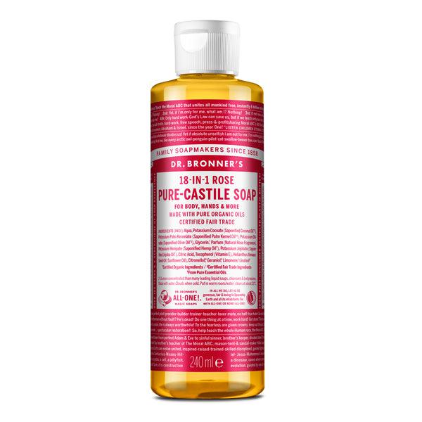 Dr. Bronner's Pure-Castile Liquid Soap - Rose