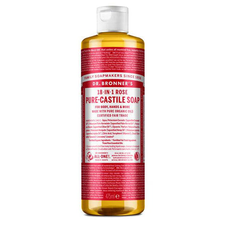 Dr. Bronner's Pure-Castile Liquid Soap - Rose