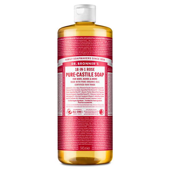 Dr. Bronner's Pure-Castile Liquid Soap - Rose