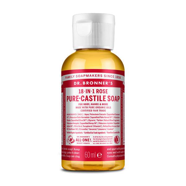 Dr. Bronner's Pure-Castile Liquid Soap - Rose