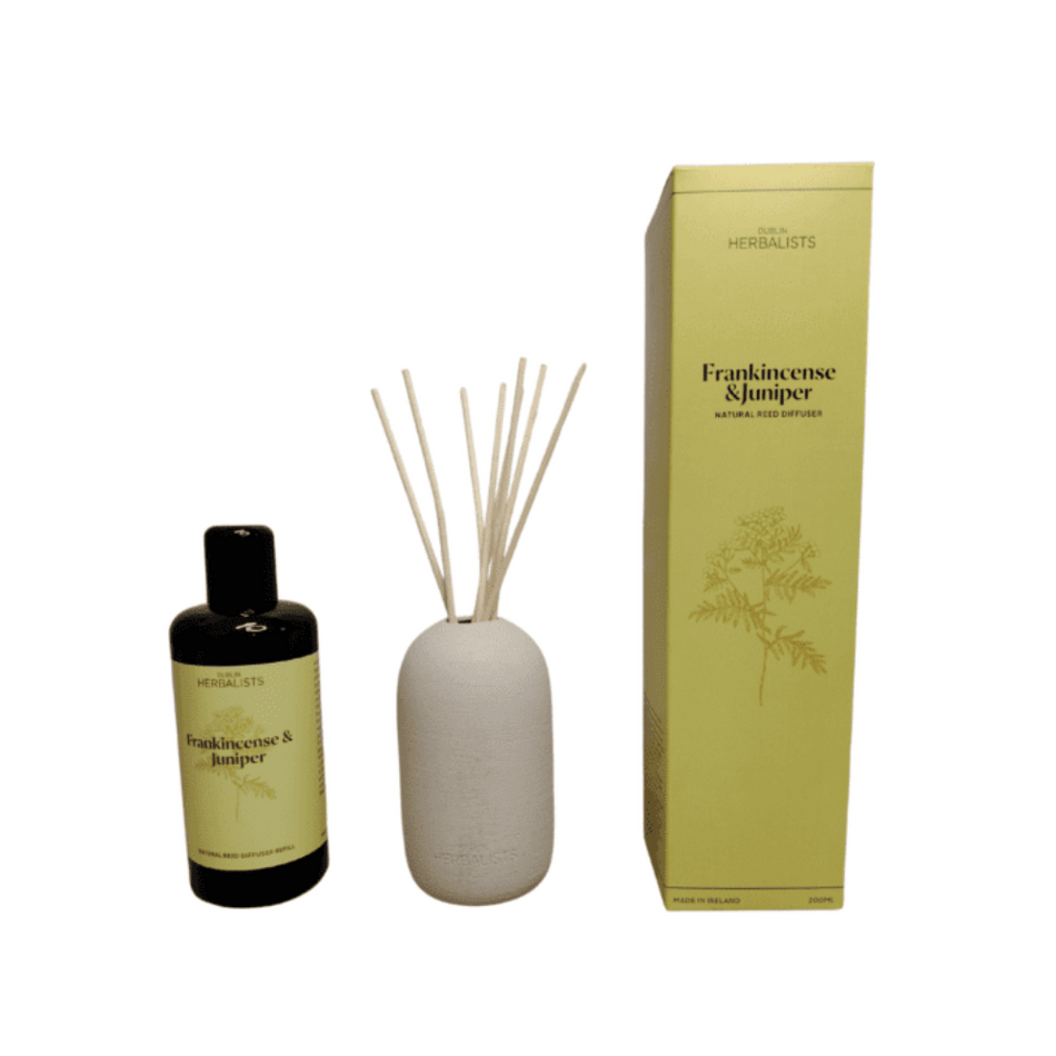 Dublin Herbalists Frankincense and Juniper Natural Reed Diffuser Gift Set- Lillys Pharmacy and Health Store