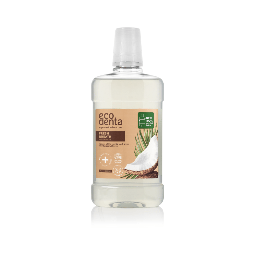 Ecodenta Organicline Fresh Breath Coconut Mouthwash 500ml- Lillys Pharmacy and Health Store