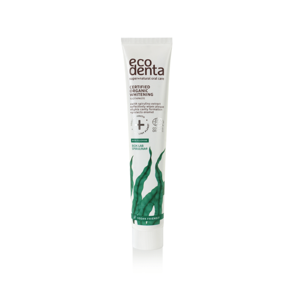 Ecodenta Organicline Whitening Toothpaste With Spirulina Extract 75ml- Lillys Pharmacy and Health Store