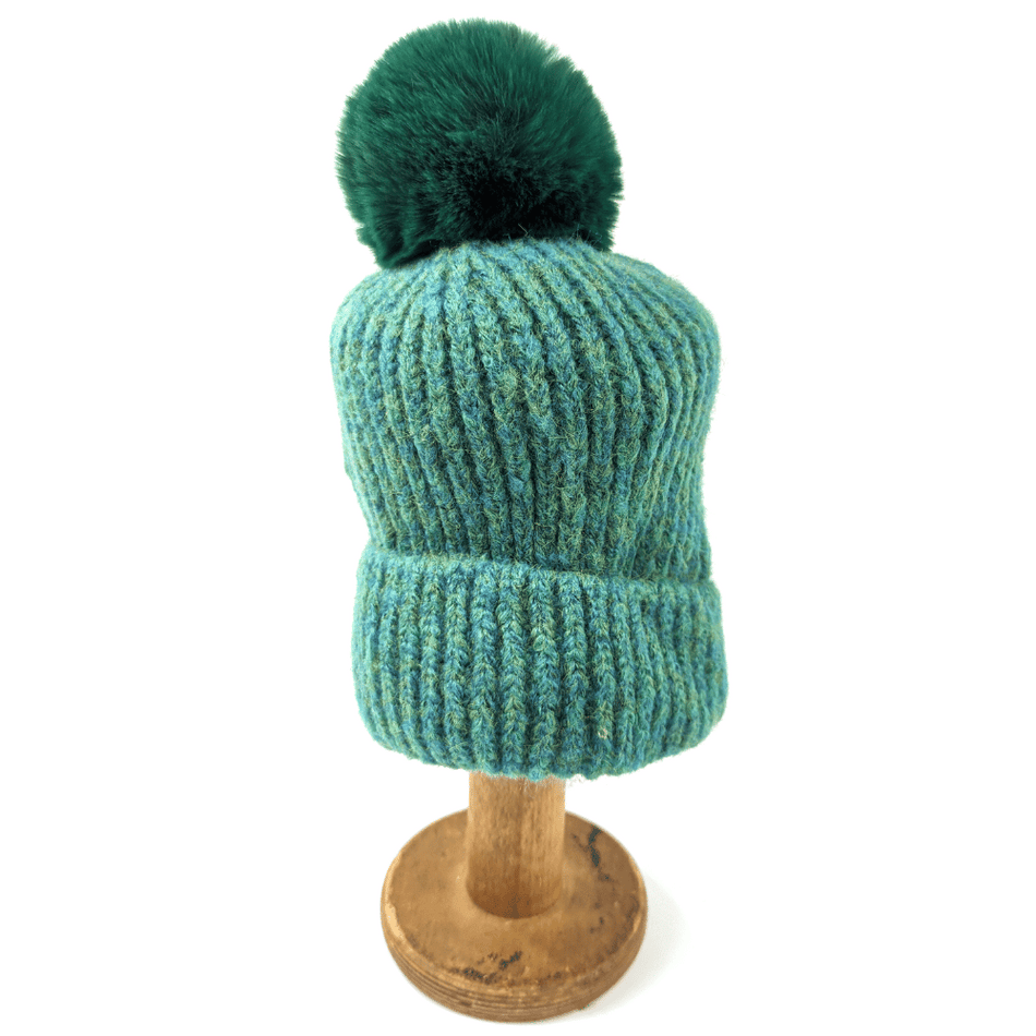 Flecked Bobble Hat - Green- Lillys Pharmacy and Health Store