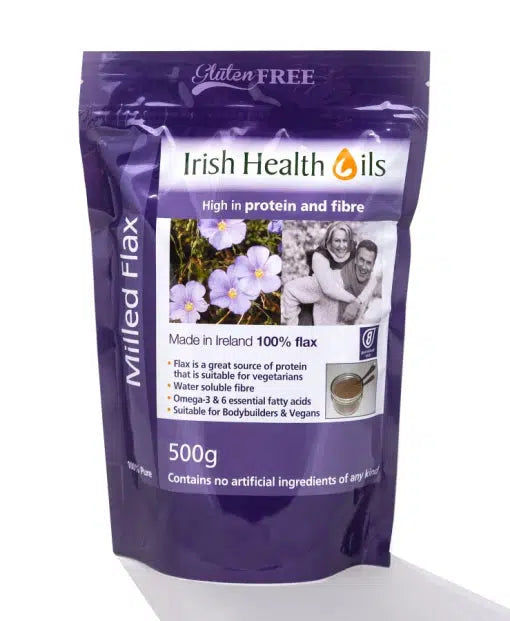 Irish Health Oils Milled Flax Seed 500g- Lillys Pharmacy and Health Store