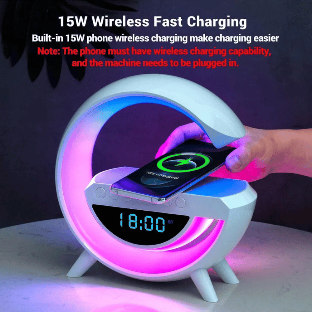 LED Wireless Charging Speaker BT3401- Lillys Pharmacy and Health Store