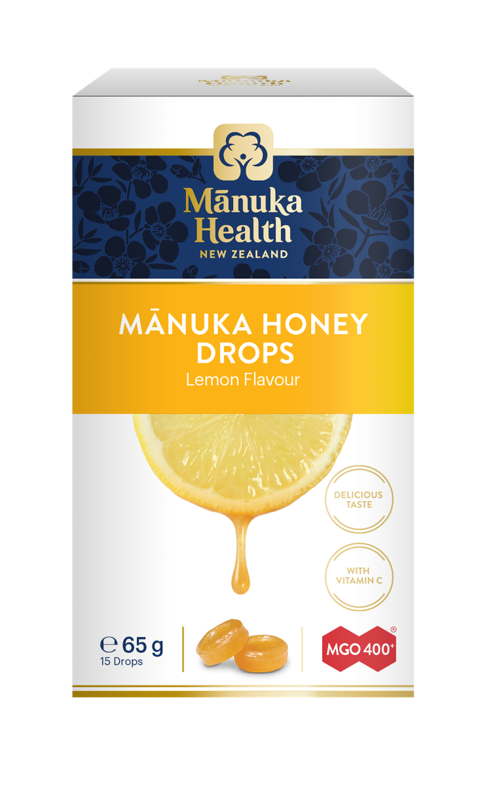 Manuka Honey drops with LEMON 4.3g 15s- Lillys Pharmacy and Health Store