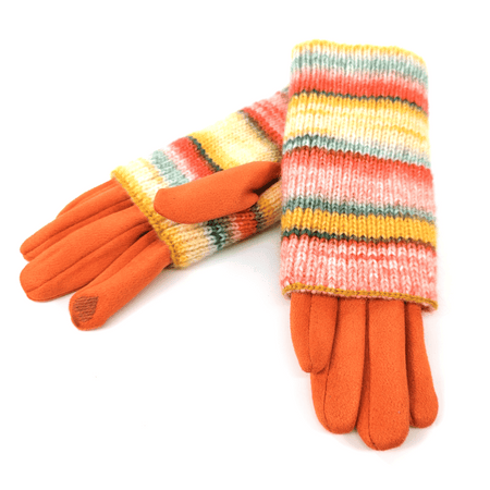 Multi Striped Two in One Gloves - Tropical Forest Orange- Lillys Pharmacy and Health Store