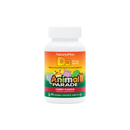 NaturesPlus Animal Parade Children’s Vitamin D3 Chewable 90's- Lillys Pharmacy and Health Store