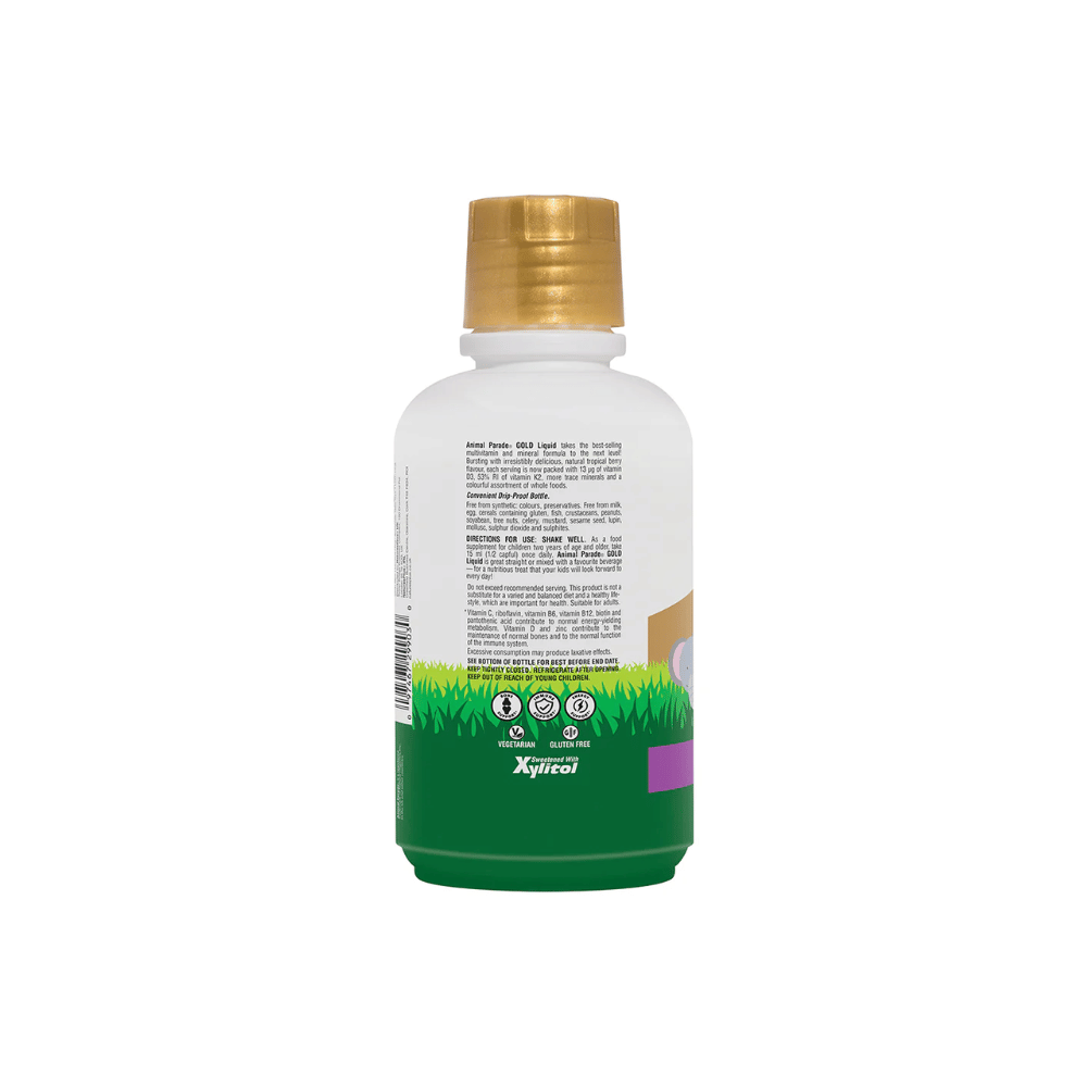 NaturesPlus Animal Parade - GOLD Liquid Multivitamin 480ml- Lillys Pharmacy and Health Store