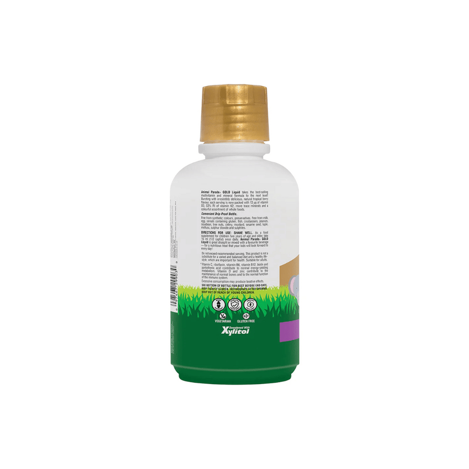 NaturesPlus Animal Parade - GOLD Liquid Multivitamin 480ml- Lillys Pharmacy and Health Store