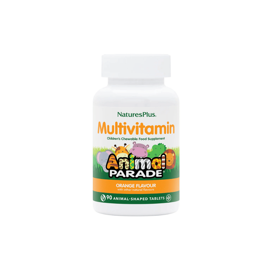 NaturesPlus Animal Parade Multivitamin Children's Chewables 90's - Orange Flavour- Lillys Pharmacy and Health Store