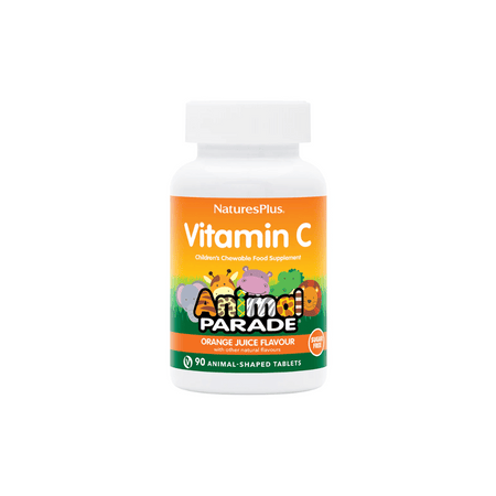 NaturesPlus Animal Parade Sugar-Free Vitamin C Children's Chewables 90's- Lillys Pharmacy and Health Store