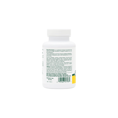 NaturesPlus Biotin 10,000 MCG Tablets 90's- Lillys Pharmacy and Health Store