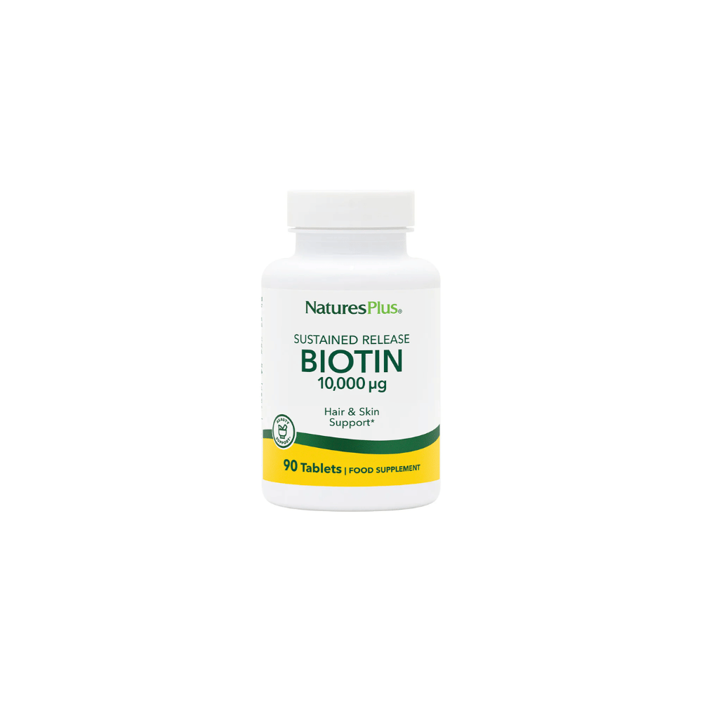 NaturesPlus Biotin 10,000 MCG Tablets 90's- Lillys Pharmacy and Health Store