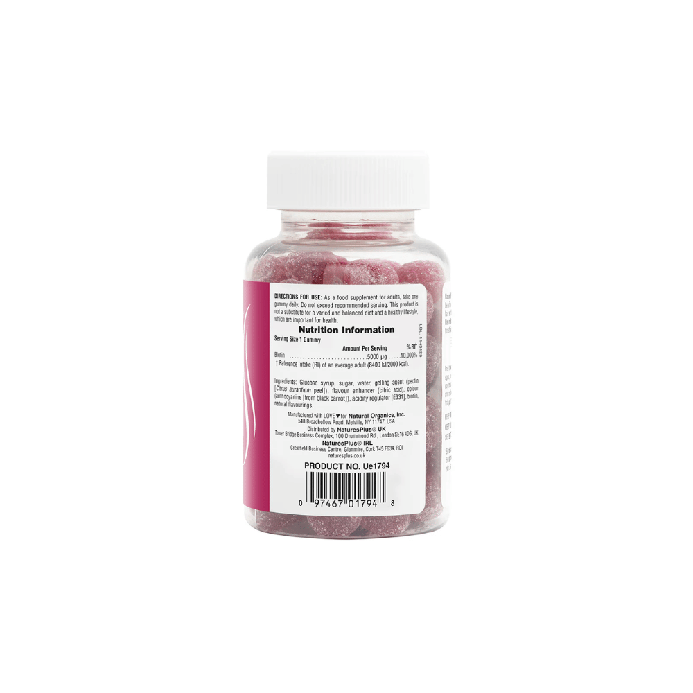 NaturesPlus Gummies Biotin 60's- Lillys Pharmacy and Health Store