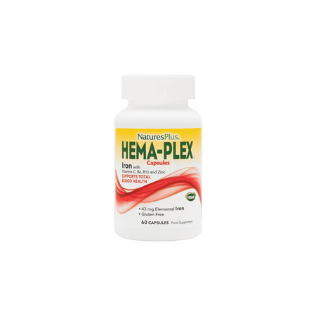 NaturesPlus HEMA-PLEX® Iron Capsules 60's- Lillys Pharmacy and Health Store