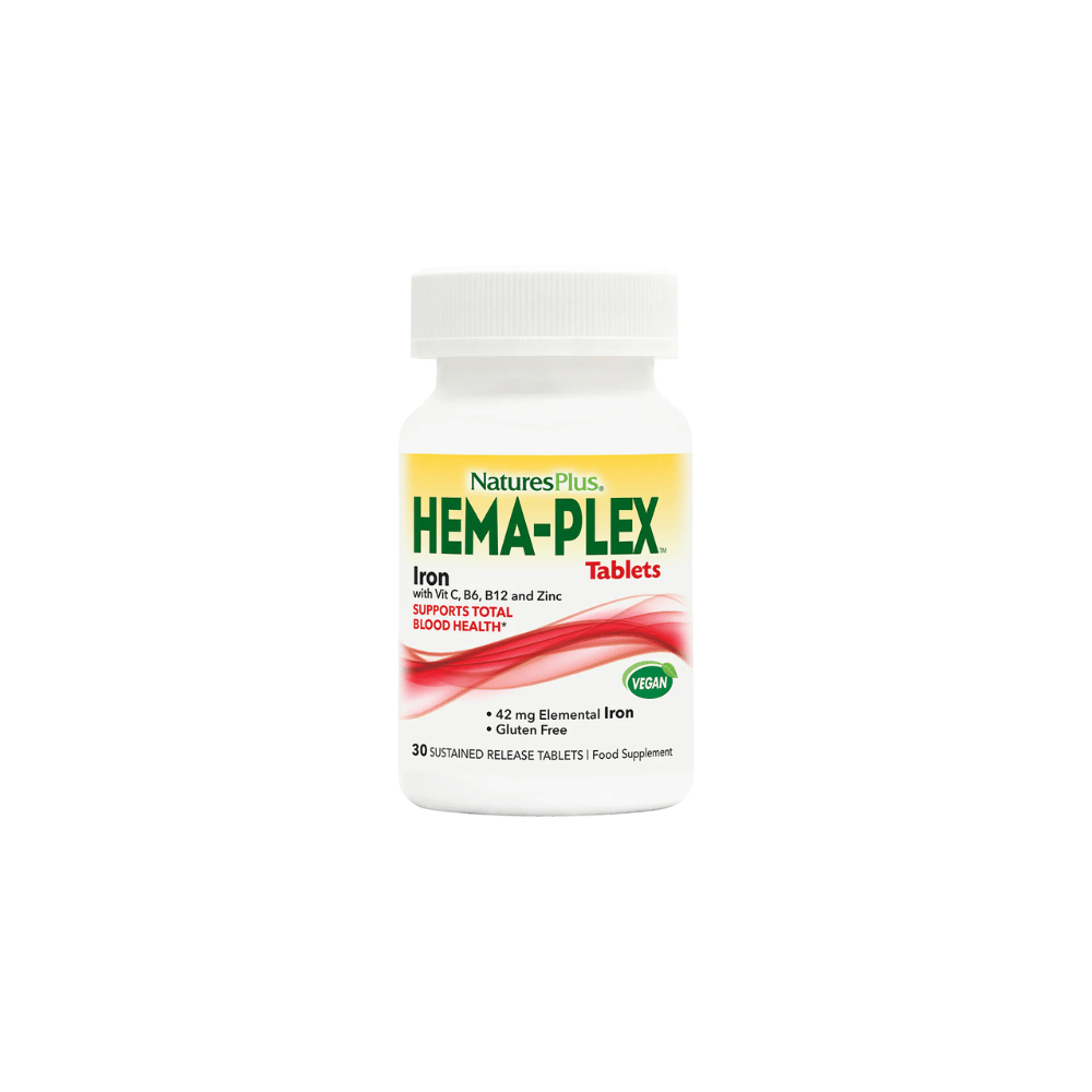 NaturesPlus HEMA-PLEX® Iron Tablets 30's- Lillys Pharmacy and Health Store