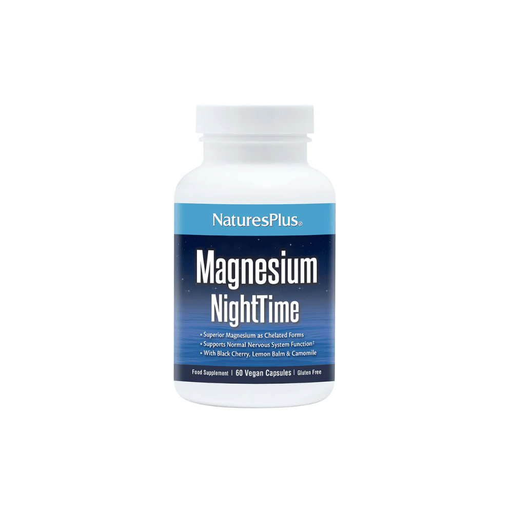 NaturesPlus Magnesium NightTime 60 Capsules- Lillys Pharmacy and Health Store