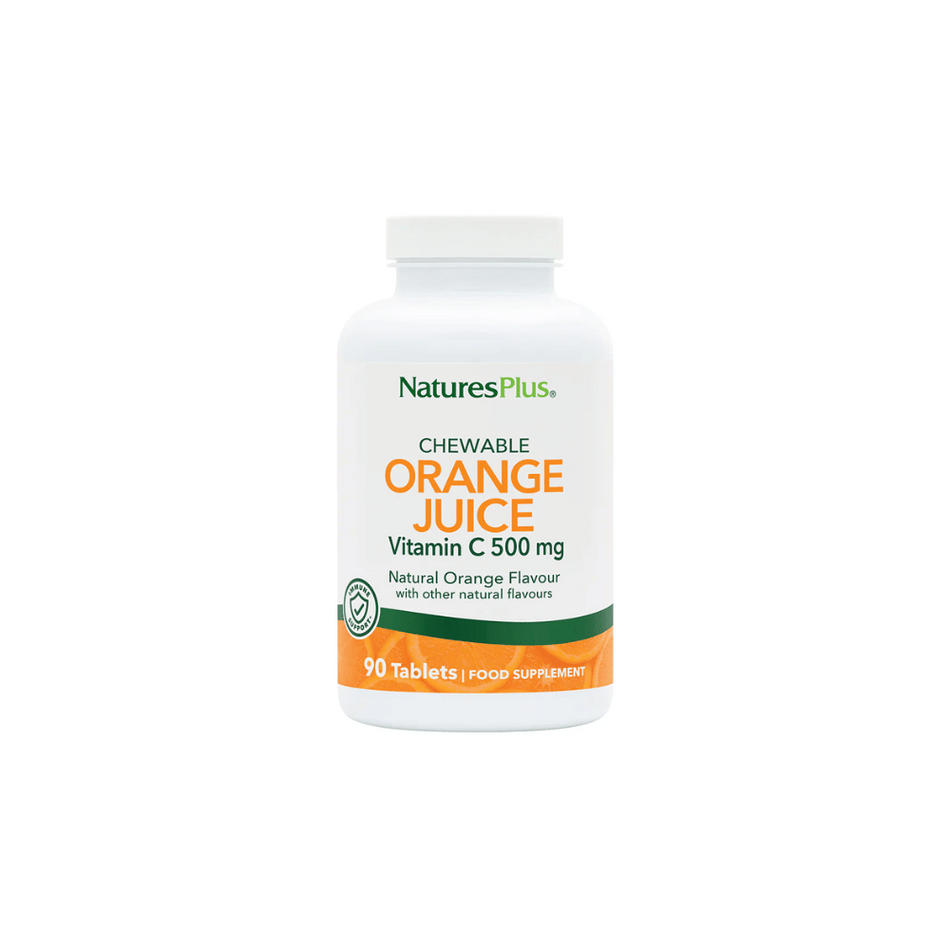 NaturesPlus Orange Juice C 500 mg Chewable 90's- Lillys Pharmacy and Health Store