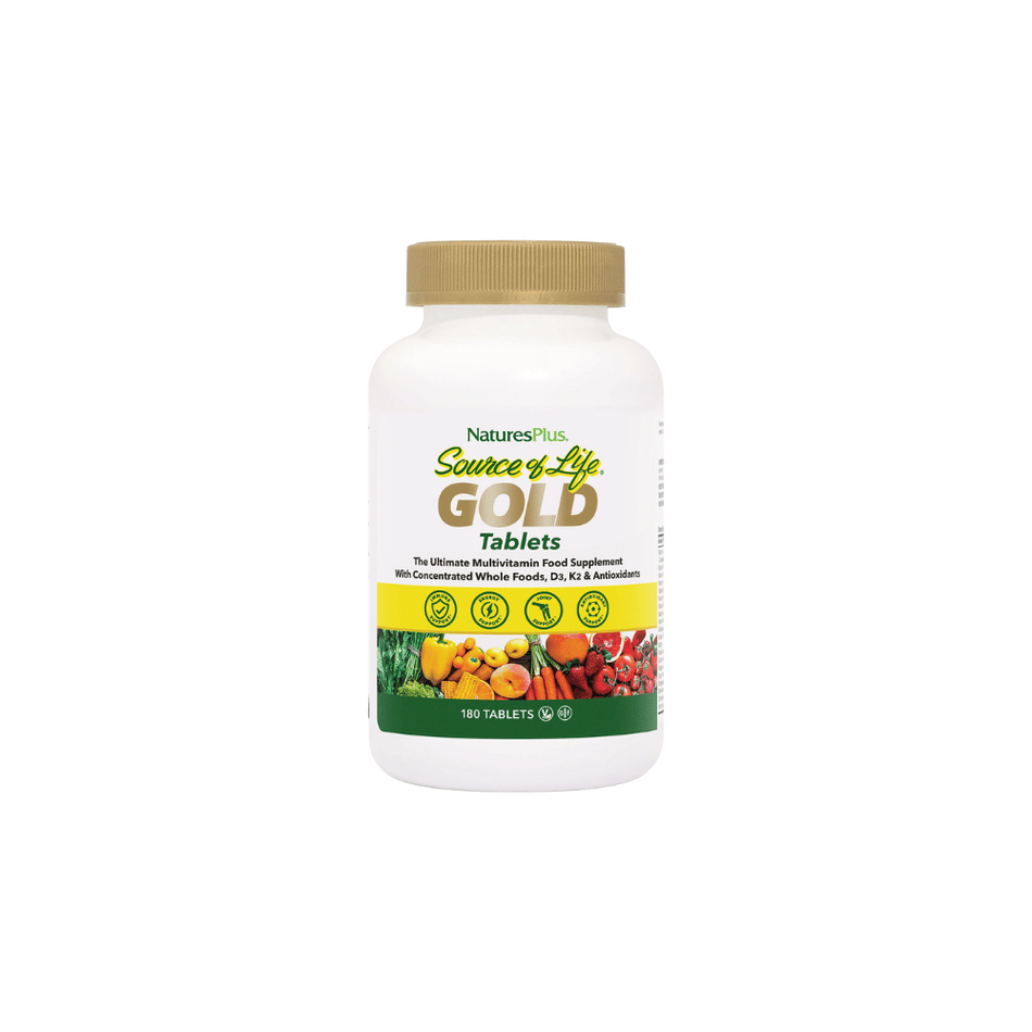 NaturesPlus Source of Life GOLD Multivitamin Tablets 180's- Lillys Pharmacy and Health Store