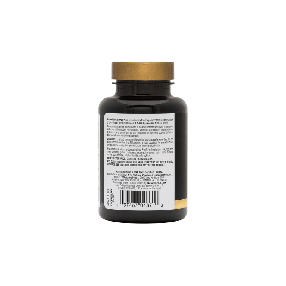 NaturesPlus T MALE Capsules 60's- Lillys Pharmacy and Health Store