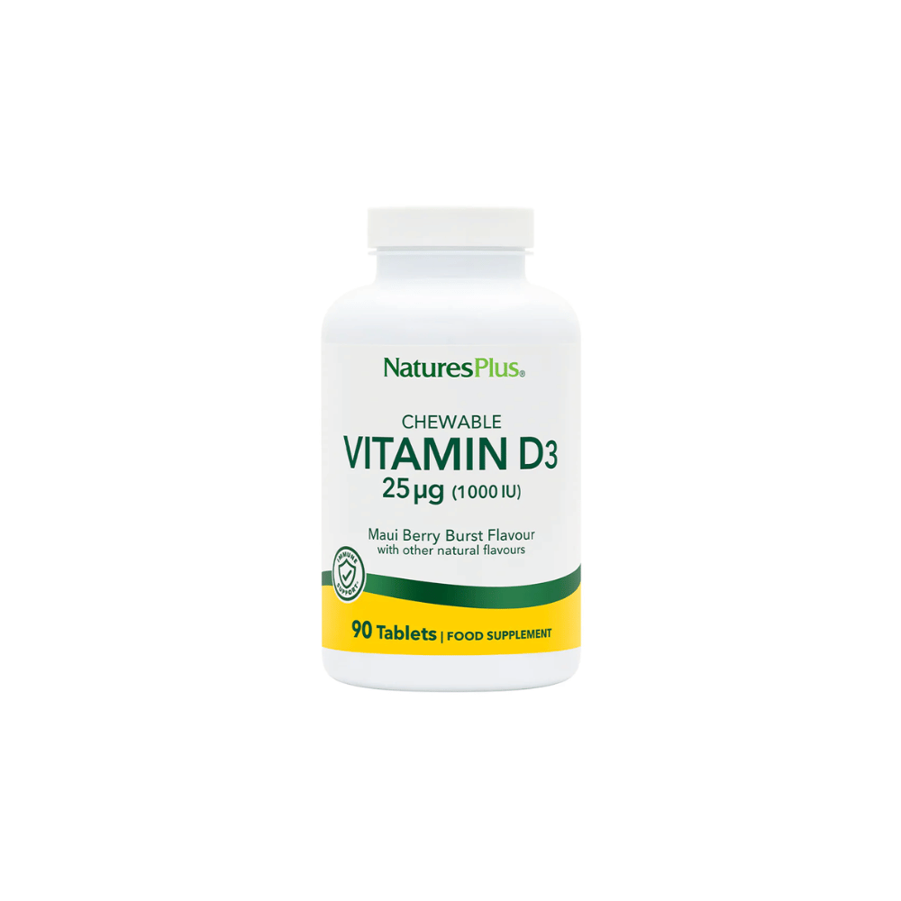 NaturesPlus Vitamin D3 1000 IU Chewables 90's- Lillys Pharmacy and Health Store