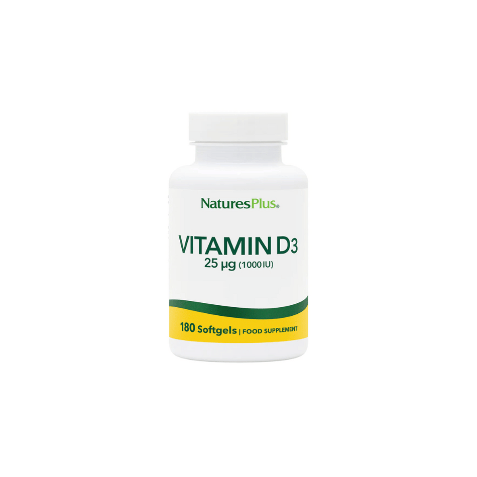 NaturesPlus Vitamin D3 1000 IU Softgels 180's- Lillys Pharmacy and Health Store