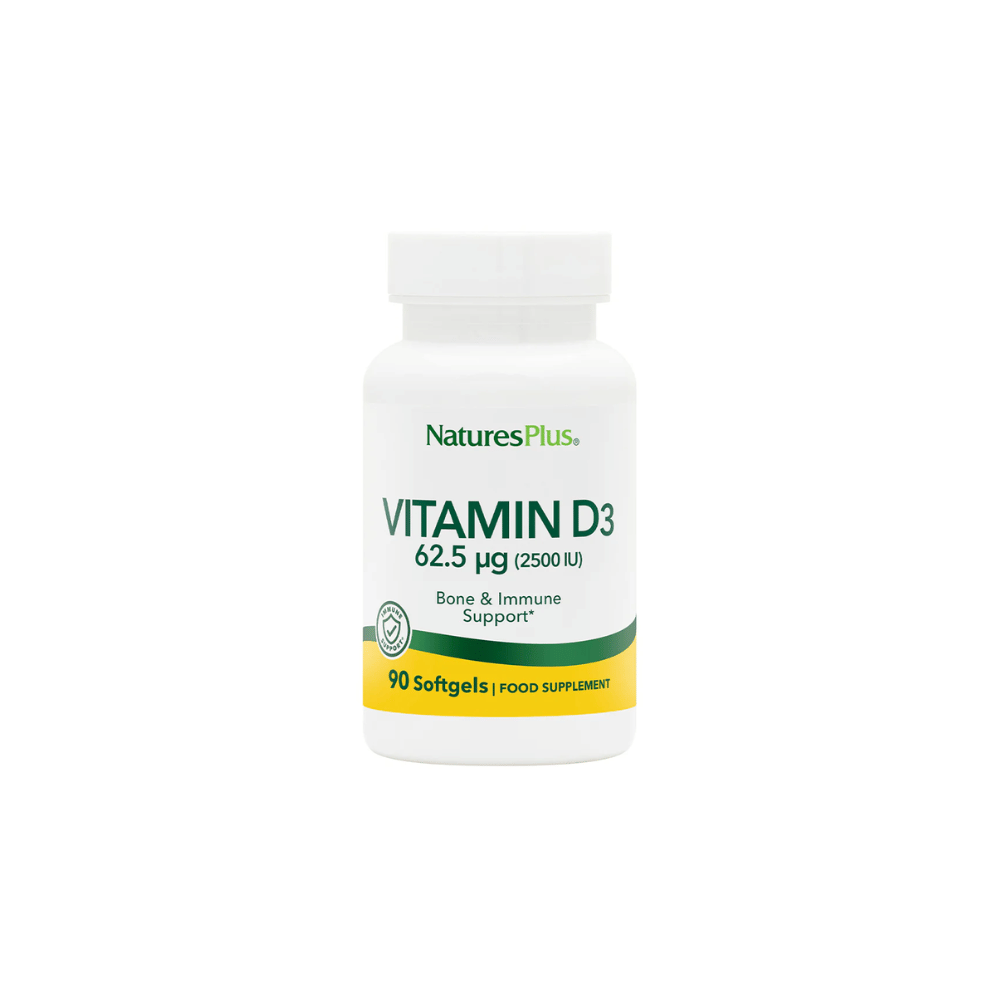 NaturesPlus Vitamin D3 2500 IU Softgels 90's- Lillys Pharmacy and Health Store