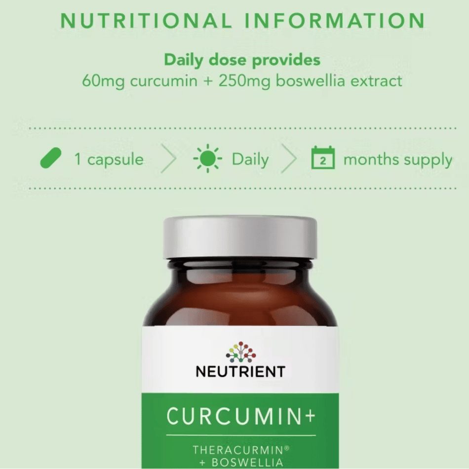 Neutrient Curcumin + 60caps- Lillys Pharmacy and Health Store