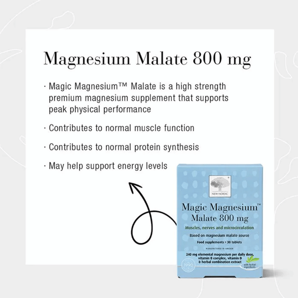 New Nordic Magic Magnesium Malate 60 tablets- Lillys Pharmacy and Health Store