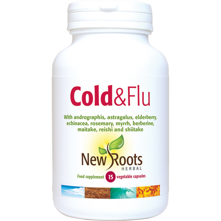 New Roots Cold&Flu 15 Capsules- Lillys Pharmacy and Health Store