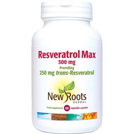 New Roots Resveratrol Max 60 Capsules- Lillys Pharmacy and Health Store